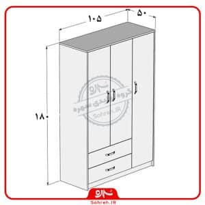 کمد لباس مدل SO14104